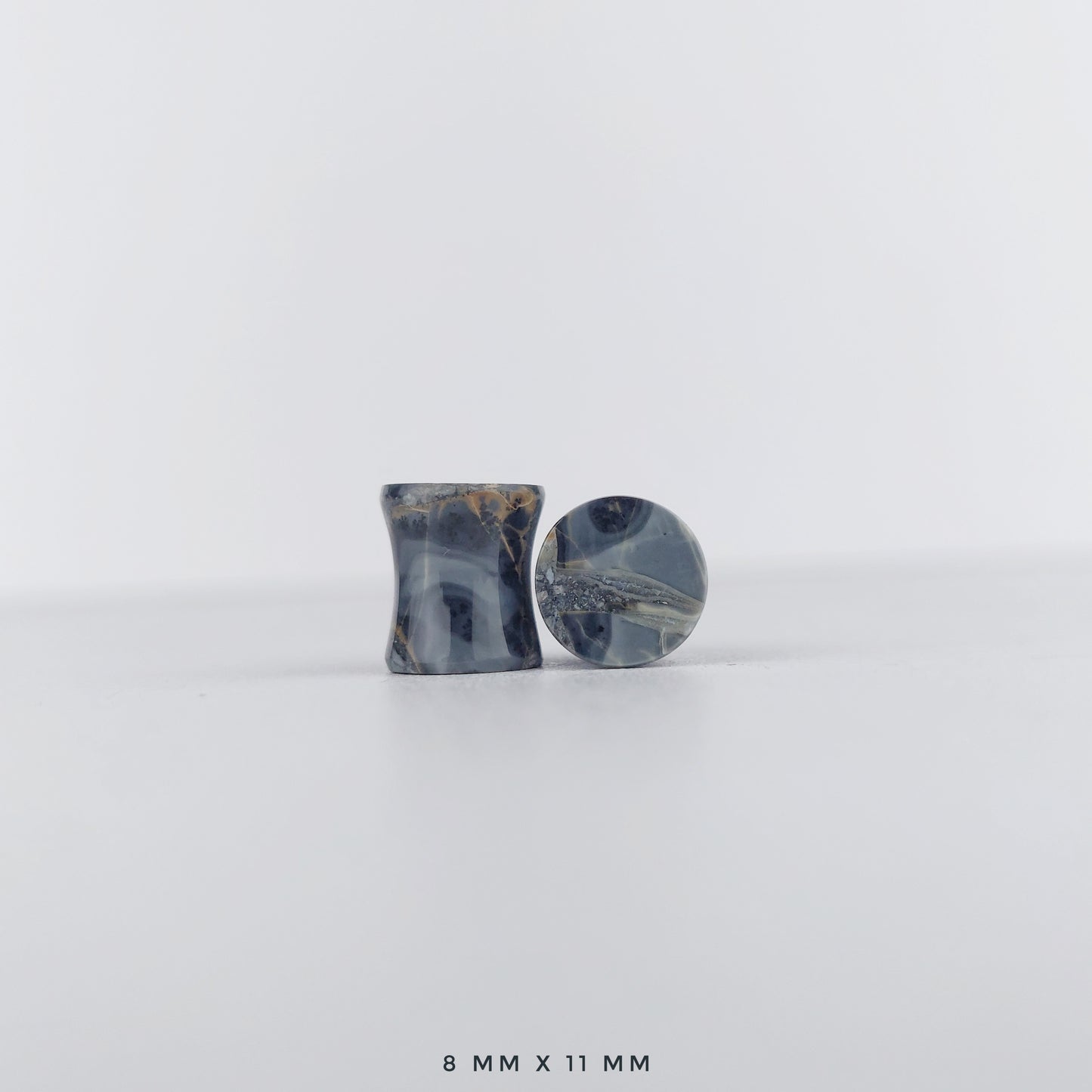 Dendritic Maligano Jasper 8mm (0g) plugs