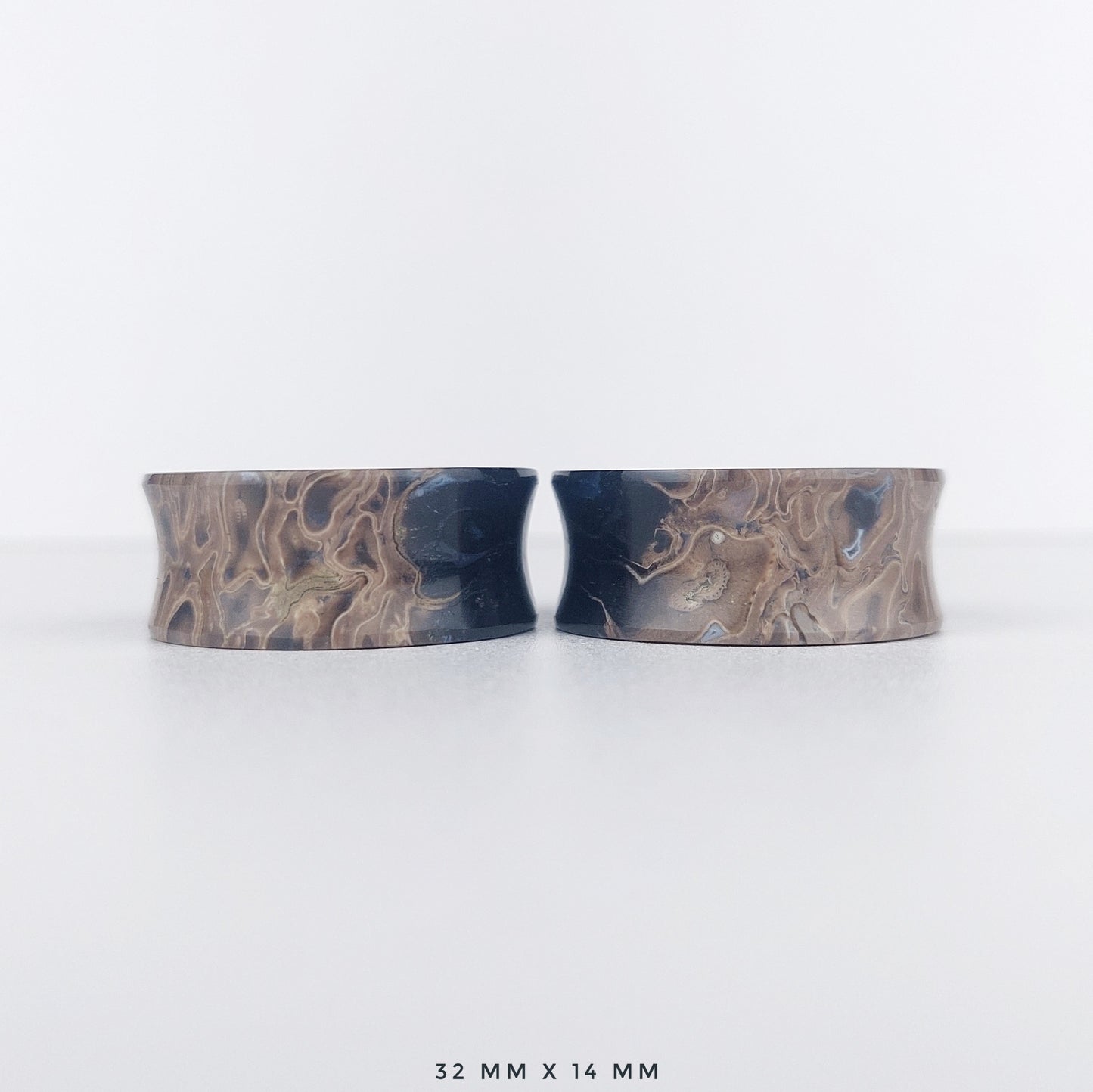 Petrified Palm Root 32mm (1 1/4") plugs