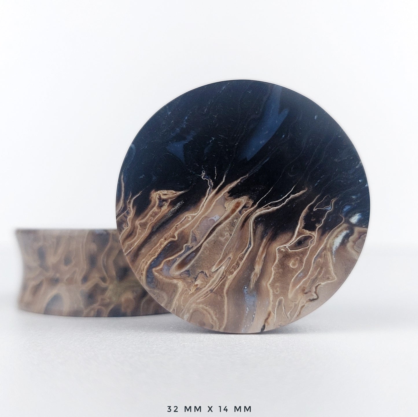 Petrified Palm Root 32mm (1 1/4") plugs