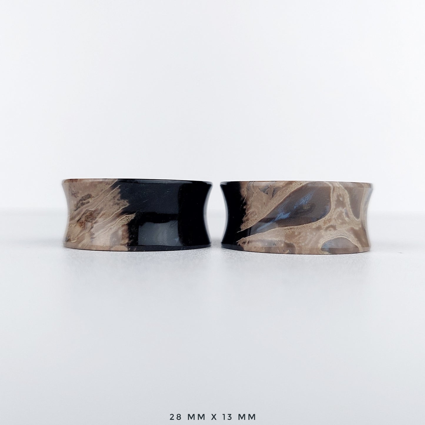 Petrified Palm Root 28mm (1 1/8") plugs