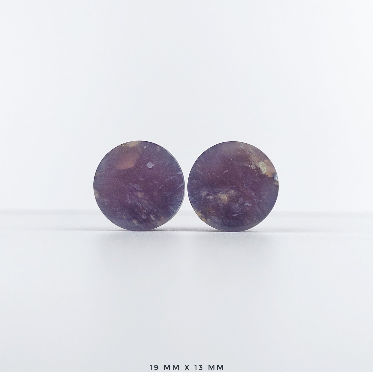 Purple Chalcedony 19mm (3/4") plugs