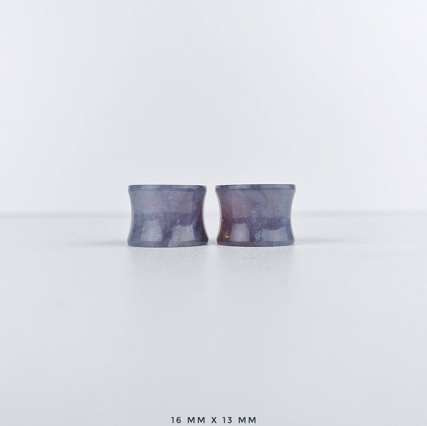 Purple Chalcedony 16mm (5/8") plugs