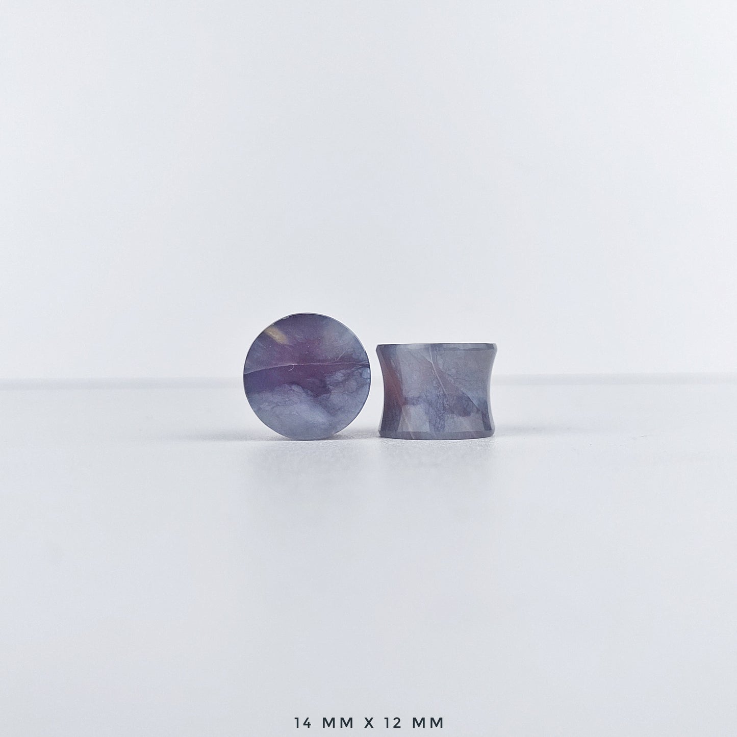 Purple Chalcedony 14mm (9/16") plugs