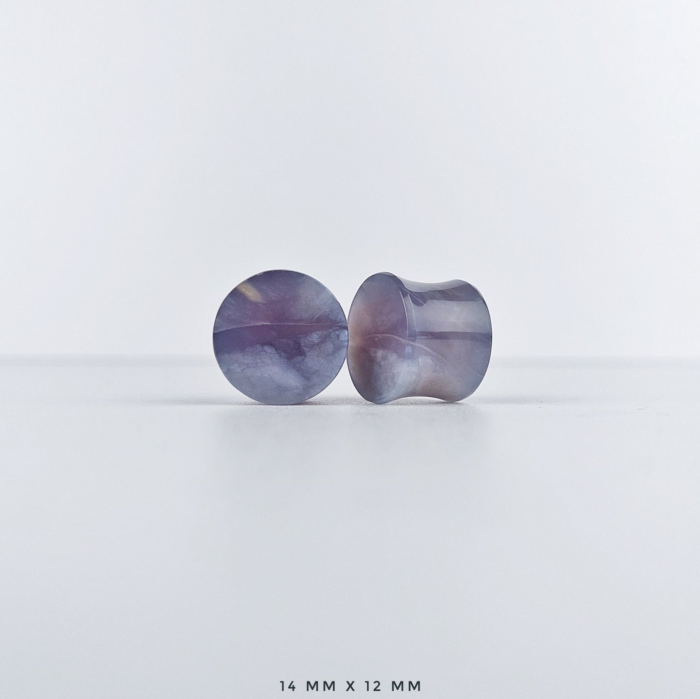 Purple Chalcedony 14mm (9/16") plugs