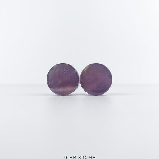Purple Chalcedony 13mm (1/2") plugs