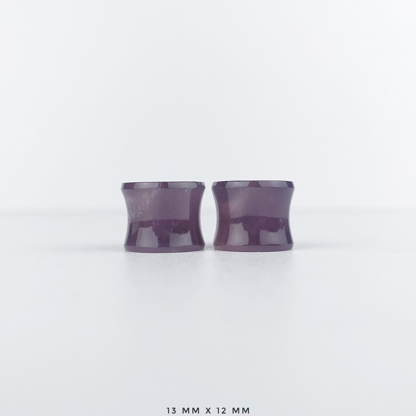 Purple Chalcedony 13mm (1/2") plugs