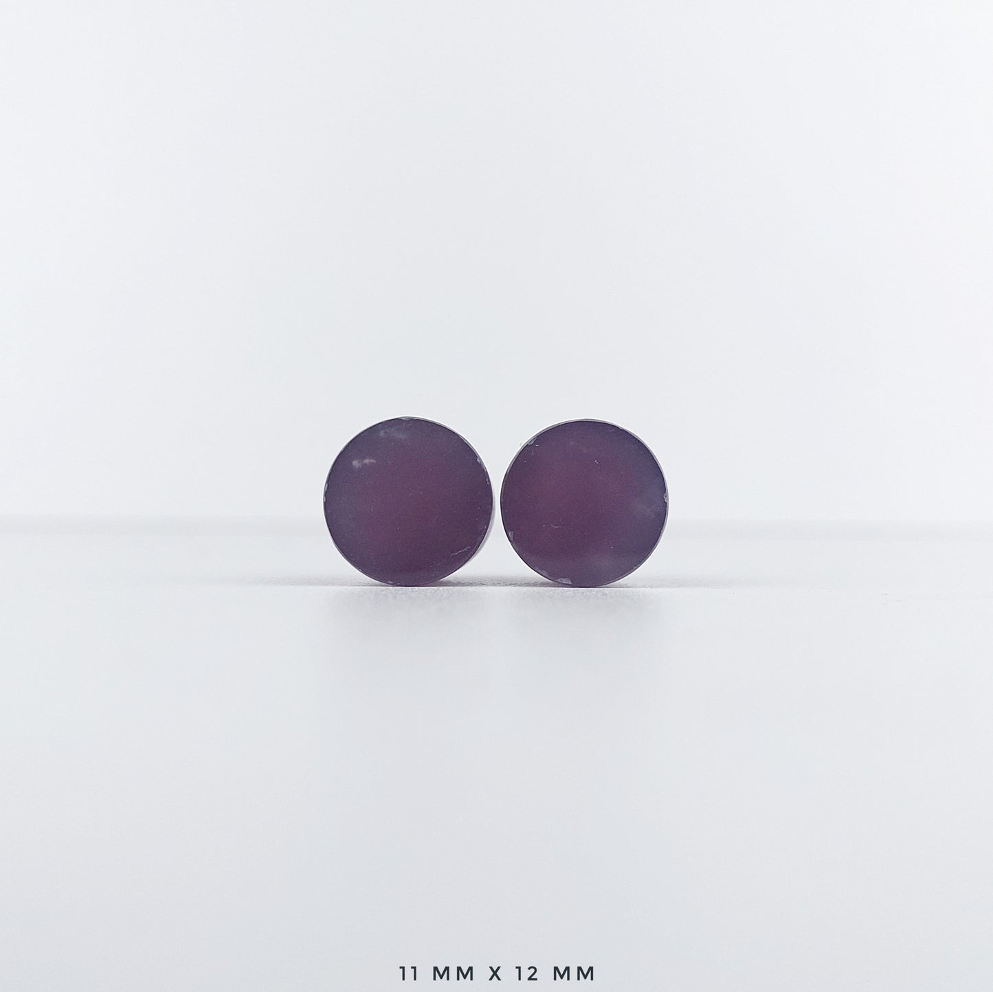Purple Chalcedony 11mm (7/16") plugs