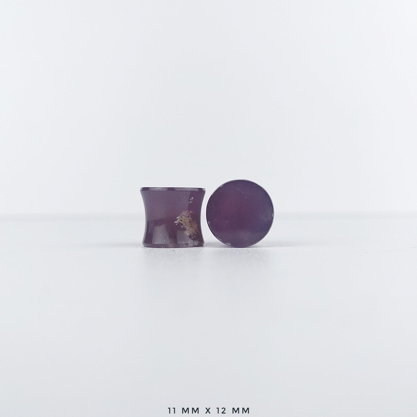 Purple Chalcedony 11mm (7/16") plugs