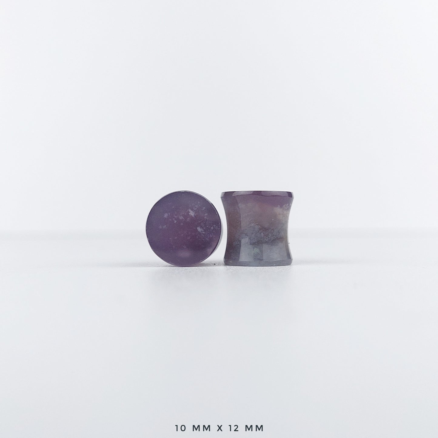 Purple Chalcedony 10mm (00g) plugs