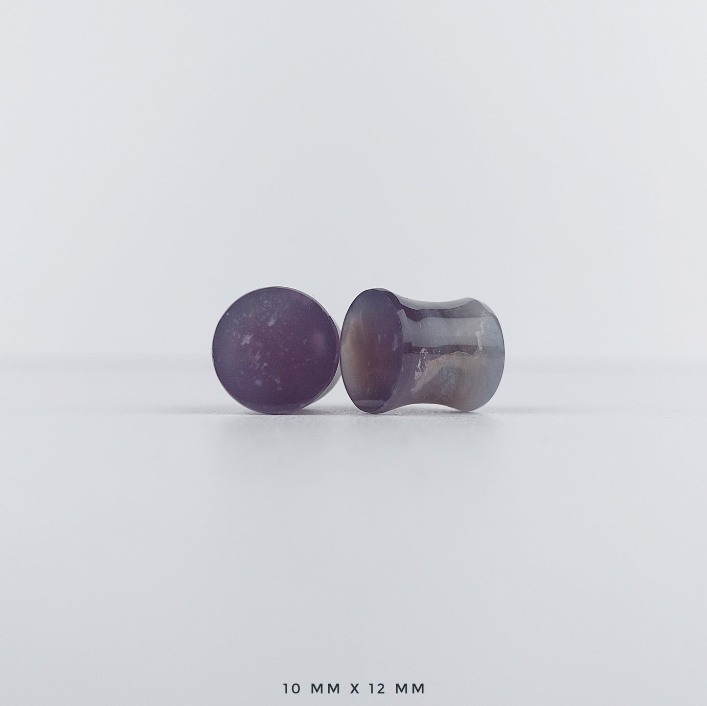 Purple Chalcedony 10mm (00g) plugs