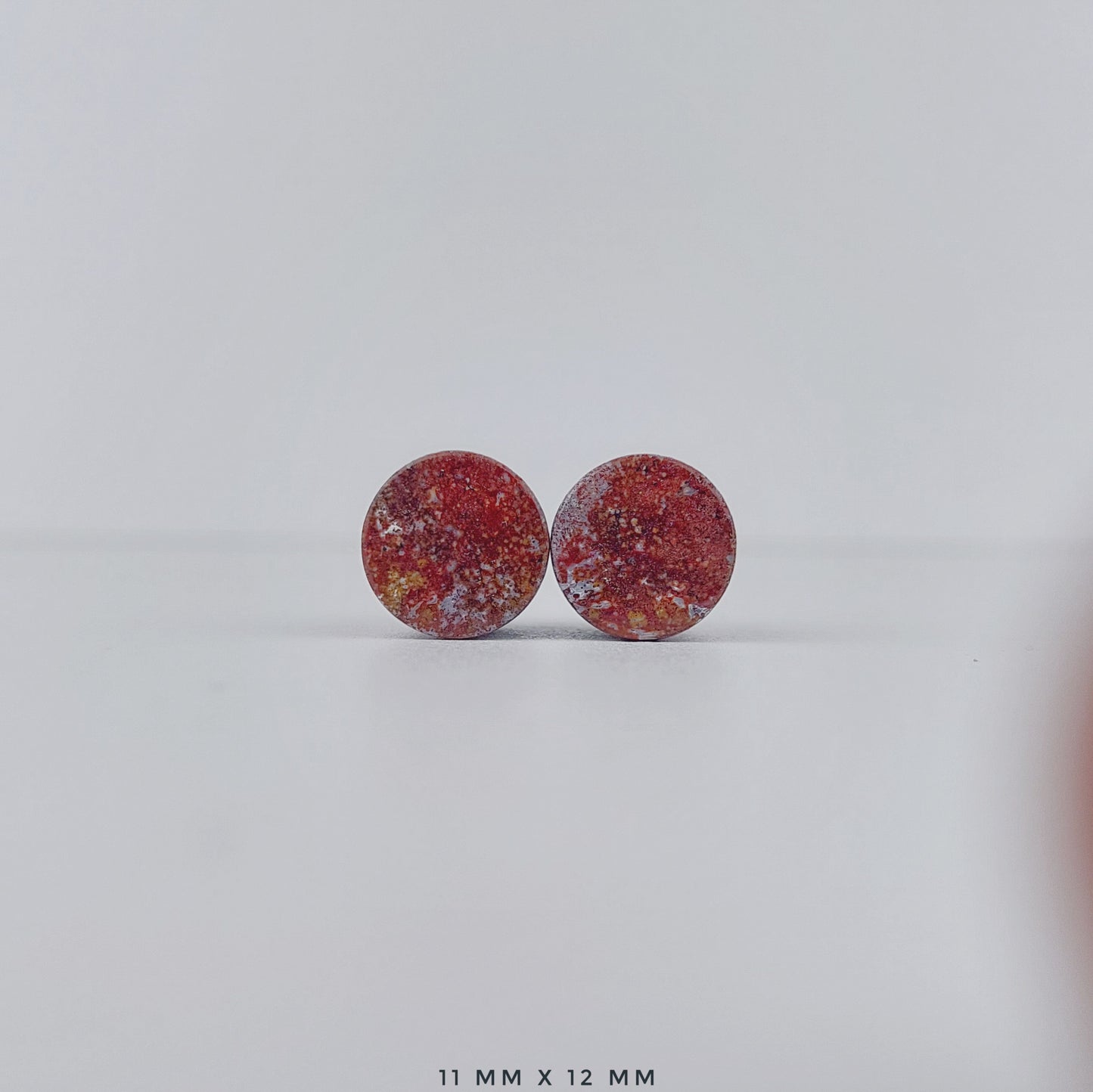 Red Moss Agate 11mm (7/16") plugs