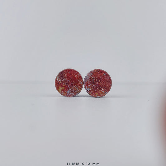 Red Moss Agate 11mm (7/16") plugs