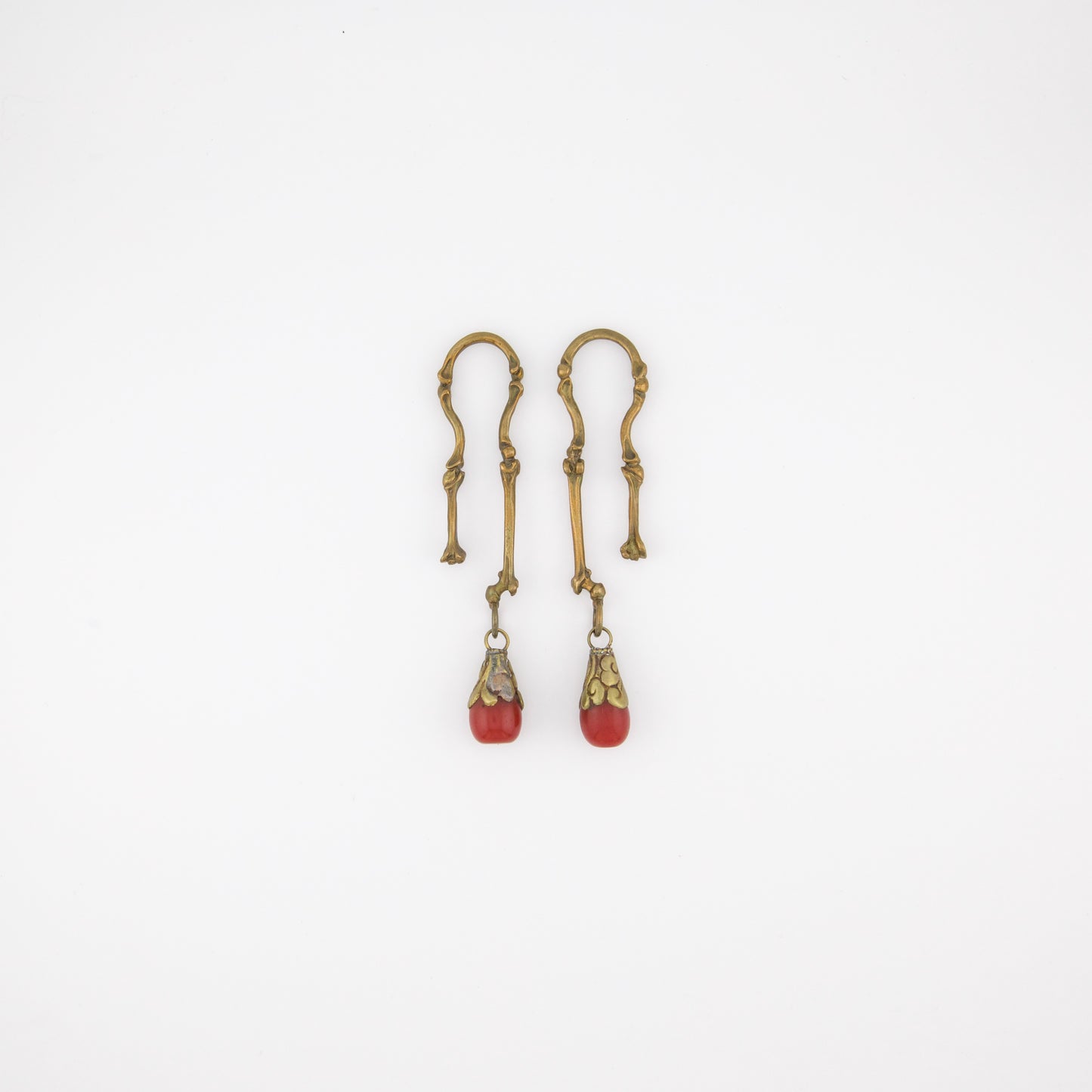 Morton Manley 0g Brass Bone Ear Weights