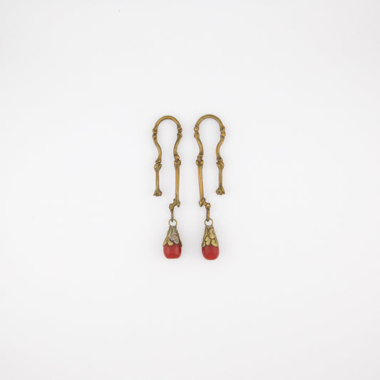 Morton Manley 0g Brass Bone Ear Weights