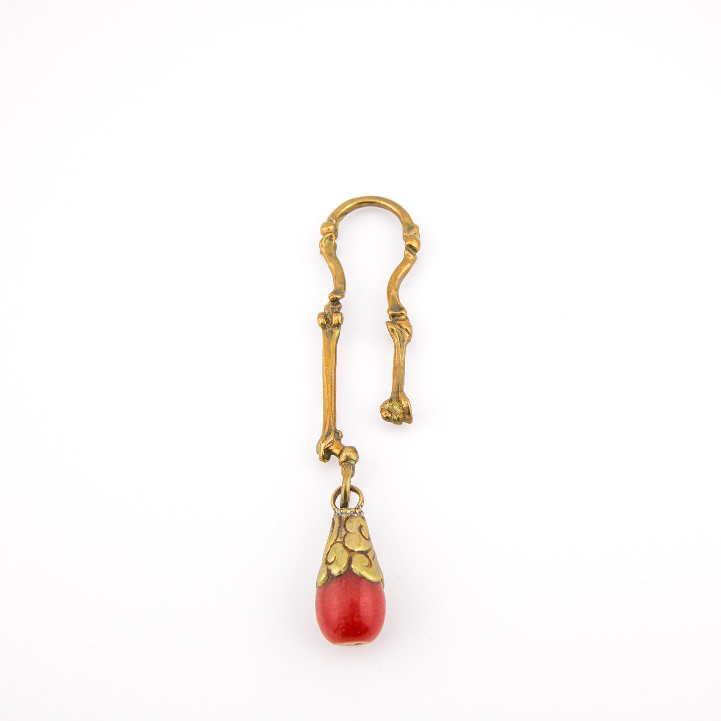 Morton Manley 0g Brass Bone Ear Weights