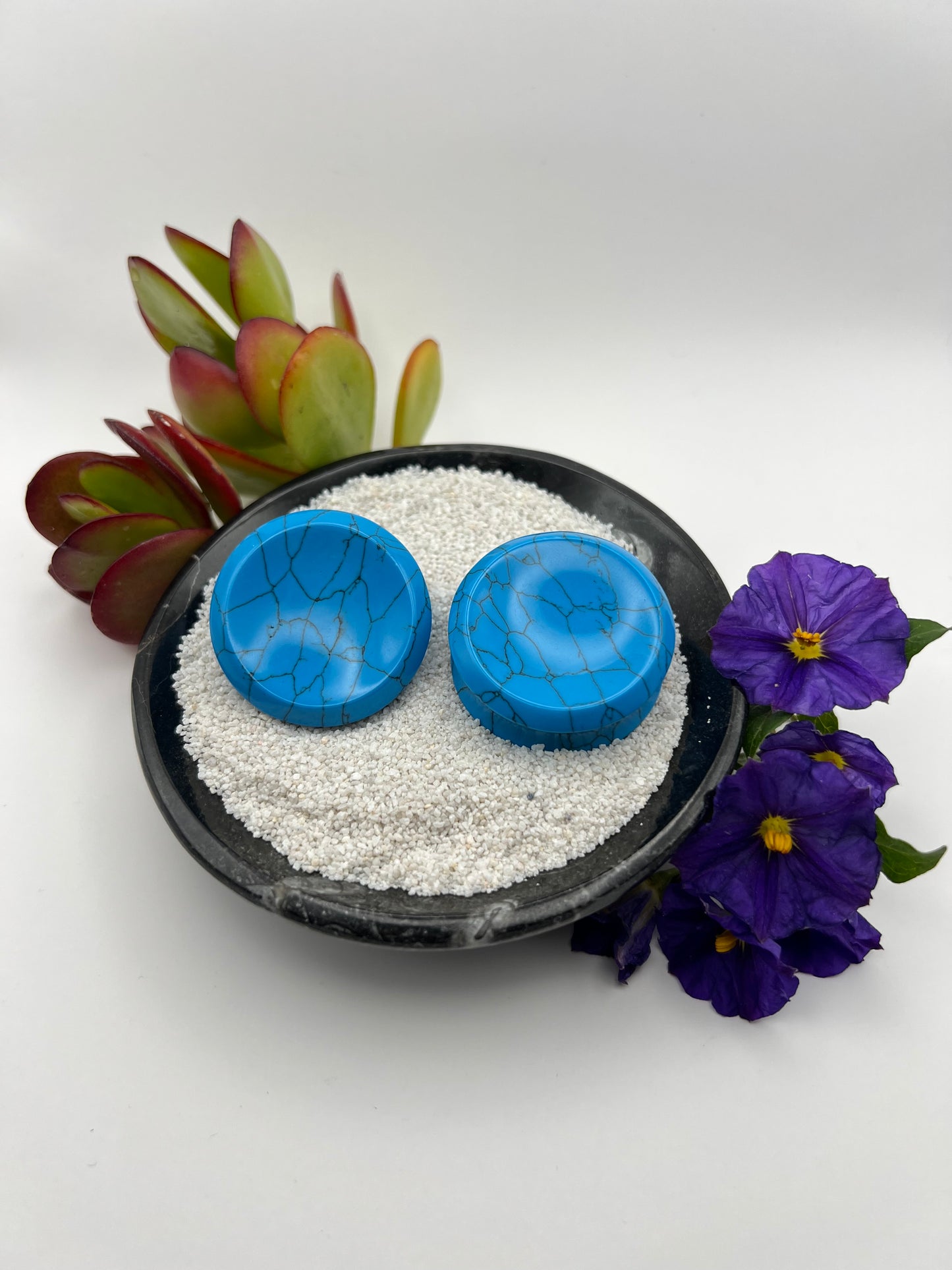 1 1/4 Stone Double Flare Plugs